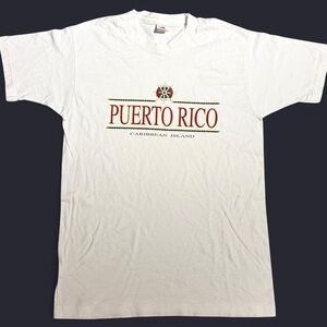 90s PUERTO RICO YATCH CLUB SINGLE-STITCH VINTAGE WHITE XL TEE